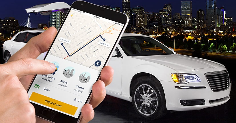 online taxi booking benefits vs traditional taxi service comparison infographic